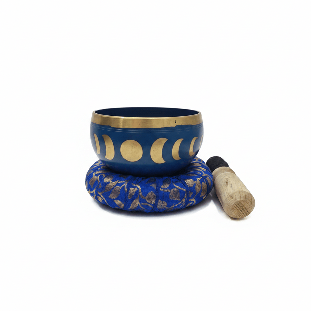 Cuenco Tibetano 5 Metales 11cm | Fases Lunares | Meditación y Rituales Tienda esotérica Málaga - La Tienda de Tata Magic: tienda Esotérica en Málaga